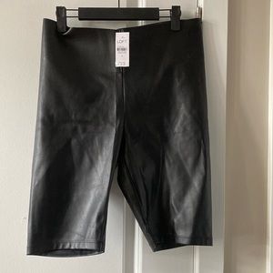 Loft Faux Leather Shorts